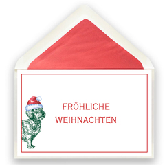 Klappkarte Weihnachtsdackel